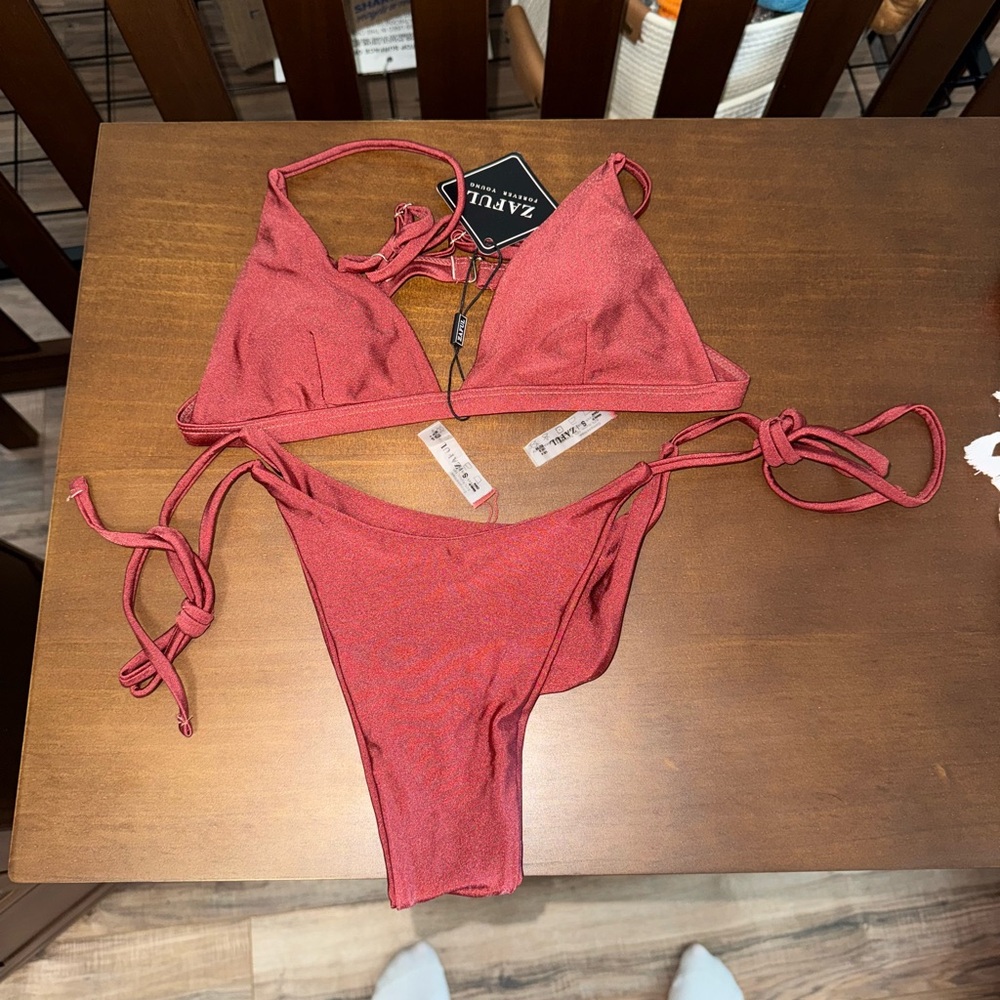 Zaful Red Bikini Set